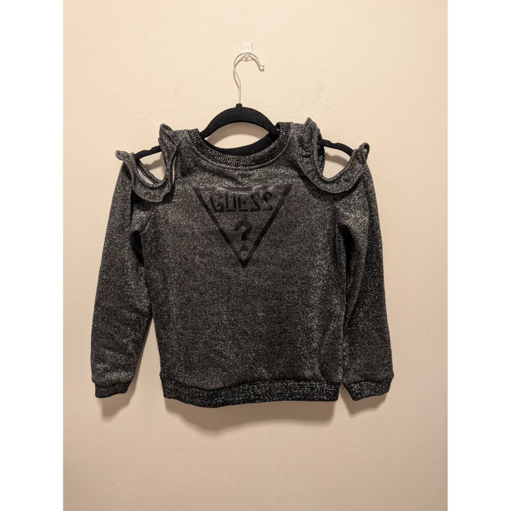 Guess Long Sleeve Cold Shoulder Logo Sweater size 12